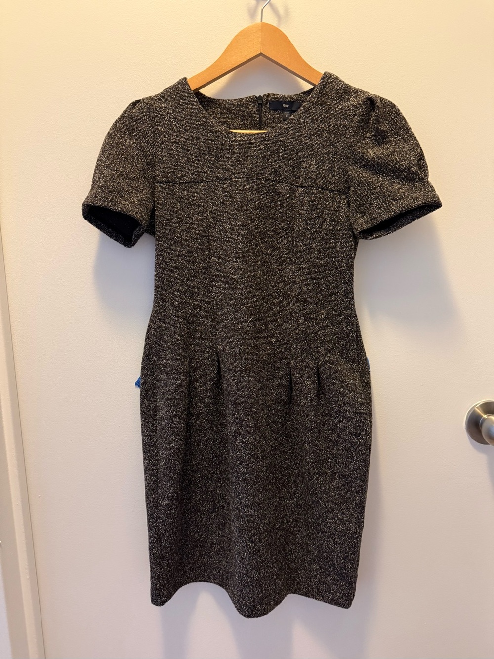 GAP Charcoal Gray Tweed Mini Dress